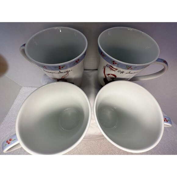 4 Tracy Porter Coffee Mug Cup Off Season Santa Christmas United States Flag 12oz - Picture 9 of 10